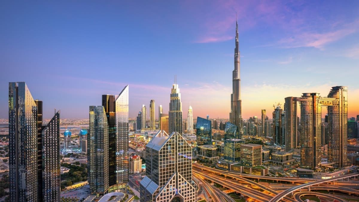 Dubai skyline at dusk, the visual direction for the Emaar concept rebuild