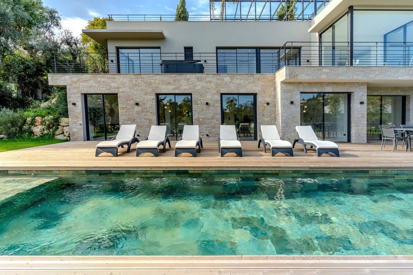 Luxury villa with a pool, the visual direction for the Engel and Völkers concept rebuild