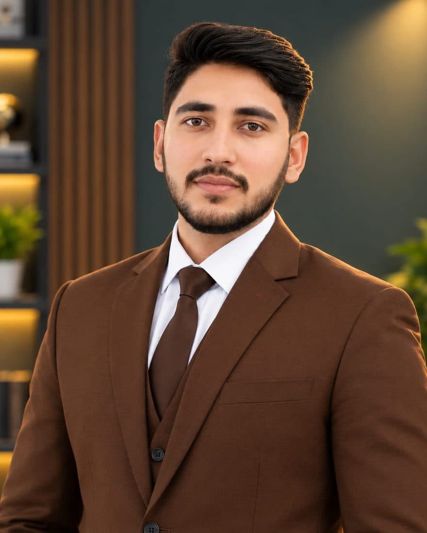 Portrait of Ahmad Faraz, Website Developer and Designer at iRankx